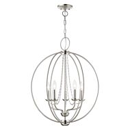 Arabella 5-Light Chandelier in Brushed Nickel