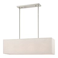 Summit 4-Light Linear Chandelier in Brushed Nickel