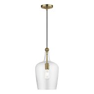 Avery 1-Light Pendant in Antique Brass