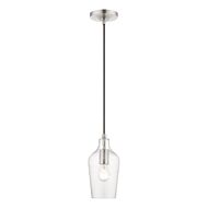 Avery 1-Light Mini Pendant in Brushed Nickel