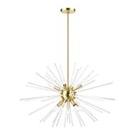 Utopia 9-Light Chandelier in Satin Brass