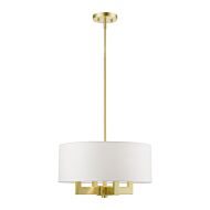 Cresthaven 4-Light Chandelier in Satin Brass