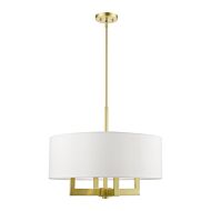 Cresthaven 4-Light Chandelier in Satin Brass