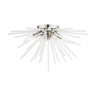 Uptown 4-Light Flush Mount in Brushed Nickel