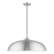 Amador 3-Light Pendant in Brushed Aluminum w with Polished Chrome