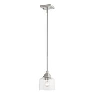 Aragon 1-Light Mini Pendant in Brushed Nickel