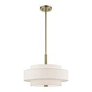 Monroe 4-Light Chandelier in Antique Brass