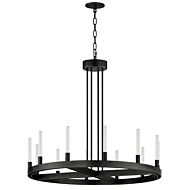 Ovation 12-Light LED Chandelier in Black