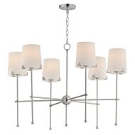 Huntington 6-Light Chandelier in Satin Nickel