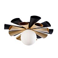 One Light Convertible Flush Mount/Wall Sconce by Varaluz