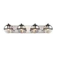 Davenay 4-Light Bathroom Vanity Light in Satin Nickel