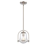 Connection 1-Light Mini Pendant in Satin Nickel