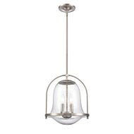 Connection 2-Light Pendant in Satin Nickel