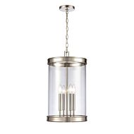 Mendoza 4-Light Pendant in Polished Nickel