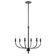 Newland 6-Light Chandelier in Matte Black