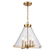 The Holding 4-Light Pendant in Clear