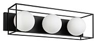 Grayson 1-Light LED Bathroom Vanity Light in Matte Black