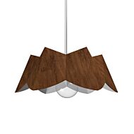 Physalis 1-Light Pendant in Imbuia