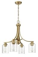 Bolden 4-Light Chandelier in Satin Brass