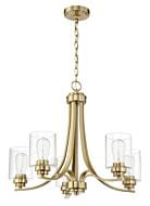 Bolden 5-Light Chandelier in Satin Brass