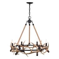 Breckenridge 6-Light Chandelier in Aged Iron