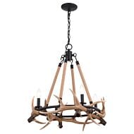 Breckenridge 4-Light Chandelier in Aged Iron