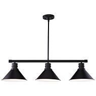 Akron 3-Light Linear Chandelier in Oil Rubbed Bronze