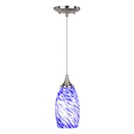 Milano 1-Light Mini Pendant in Satin Nickel