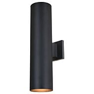 Chiasso 2-Light Outdoor Wall Mount in Textured Black