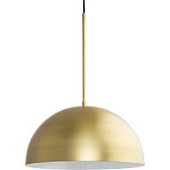 Perimeter 1-Light Pendant in Brushed Gold