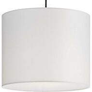 Markor 1-Light Pendant in White Linen