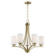 Deven 5-Light Chandelier in Satin Brass