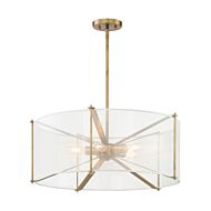 Daybreak 5-Light Pendant in Old Satin Brass