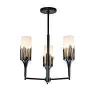 Sawgrass 3-Light Chandelier in Matte Black