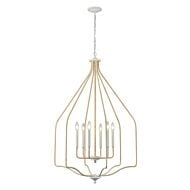 Breezeway 6-Light Pendant in White Coral