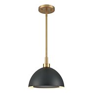 Pelham 2-Light Pendant in Satin Brass