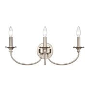 Cecil 3-Light Bathroom Vanity Light in Brushed Nickel