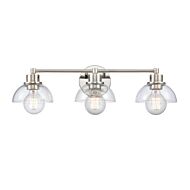 Julian 3-Light Bathroom Vanity Light in Polished Nickel