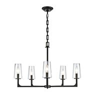 Fitzroy 5-Light Chandelier in Matte Black