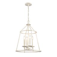 Joanie 4-Light Pendant in Antique White