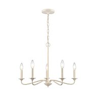 Quinn 5-Light Chandelier in Antique White