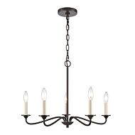 Quinn 5-Light Chandelier in Old Bronze