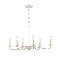 Quinn 6-Light Chandelier in Antique White