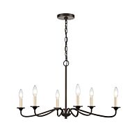 Quinn 6-Light Chandelier in Old Bronze