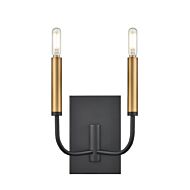DVI Olivia 2-Light Wall Sconce in Multiple Finishes and Graphite