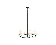 DVI Kanata 6-Light Chandelier in Ebony