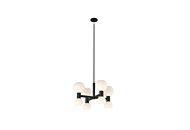 DVI Lillooet 8-Light Pendant in Ebony