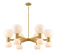 DVI Lillooet 12-Light Pendant in Brass