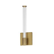 Cortex 1-Light LED Wall Sconce in Natural Aged Brass