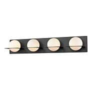 DVI Io 4-Light Bathroom Vanity Light in Ebony